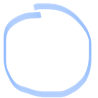 a blue circle on a black background